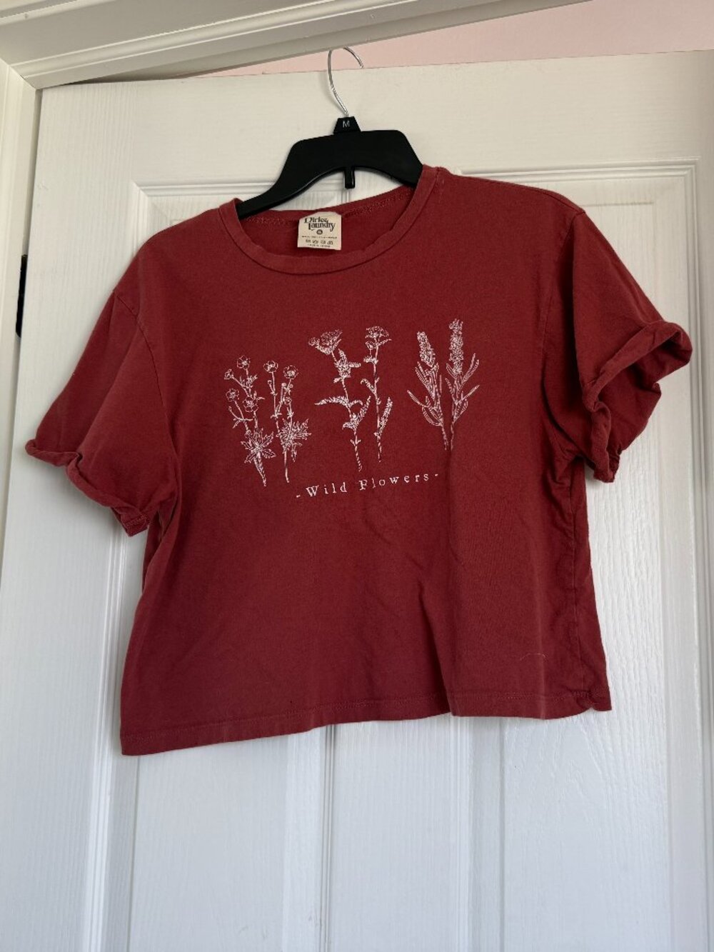 Dirtee Laundry Wildflowers Crop Top Size XL